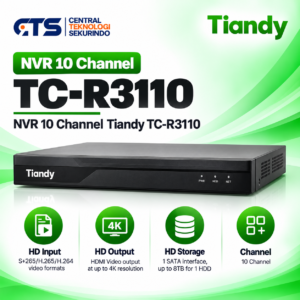 NVR 10 Channel Tiandy TC-R3110