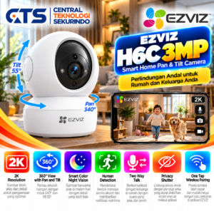 Kamera CCTV Ezviz H6C G1 2K Pan & Tilt WI-FI Camera CCTV Wireless