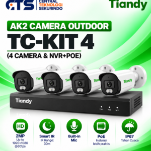 AK2 Camera Bullet Kit [TC-KIT 4] – 4 Camera & 1 NVR