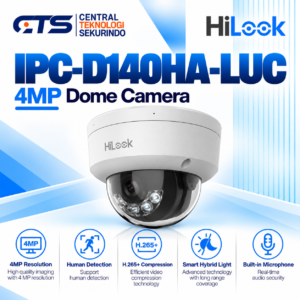 IP Kamera Hilook 4MP Smart Hybrid Light MD 2.0 Fixed Dome Network Camera IPC-D140HA-LUC