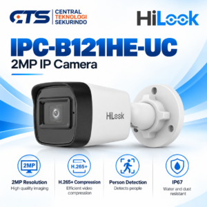 IP Kamera CCTV Hilook 2MP Fixed Bullet Network Camera IPC-B121HE-UC
