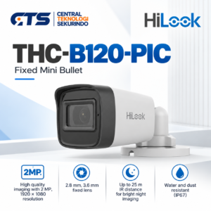 Kamera CCTV Hilook  Fixed Mini Bullet THC-B120-PIC 2MP