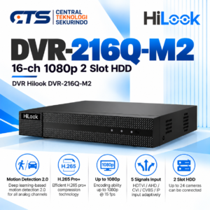DVR Hilook DVR-216Q-M2 16-ch 1080p 2 slot HDD 1U H.265