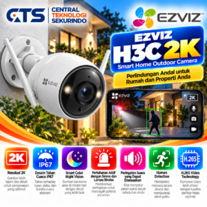 Kamera CCTV Ezviz H3C 2K⁺ WI-FI Camera CCTV Wireless