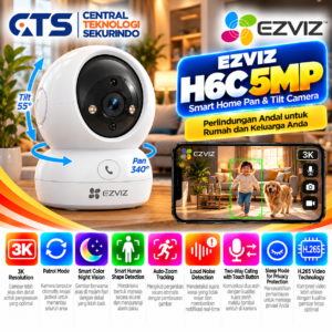 Kamera CCTV Ezviz H6C 3K Pan & Tilt WI-FI Camera CCTV Wireless