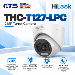 Kamera CCTV Hilook Dual Light Indoor Fixed Turret Camera THC-T127-LPC 2MP