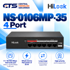 Switch POE Hilook NS-0106MP-35 4 Port Fast Ethernet Unmanaged