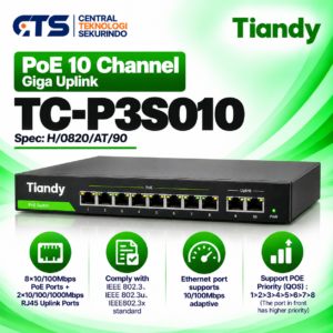 Switch Tiandy TC-P3S010 Network PoE Switch H 10 Channel Giga Uplink